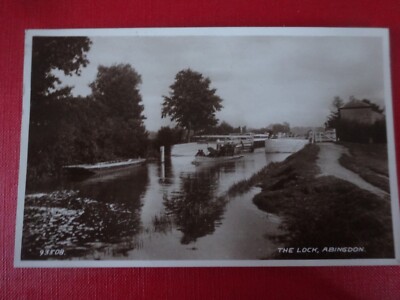 The Lock, Abingdon, RP, verschickt 1957 nach Elstead, Surrey