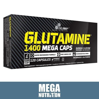 Olimp L-Glutamin 1400mg 120 Mega Kapseln | Anabole Aminosäure | Regeneration