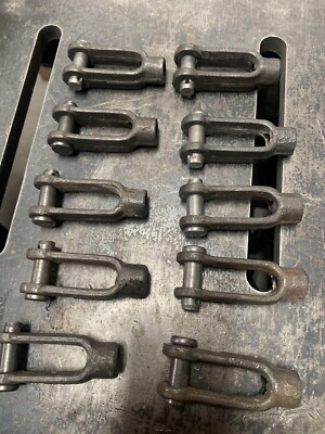 Clevis Yoke 2.125 X 1/2    3/8  Ten Pieces   Drop Forged Steel USA
