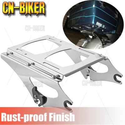 For Harley 09-13 Touring FLHT FLHX Quick Detach Two-UP Tour Pack Trunk Rack