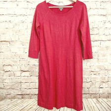 J Jill Womens Knit Shift Dress Size XS Red