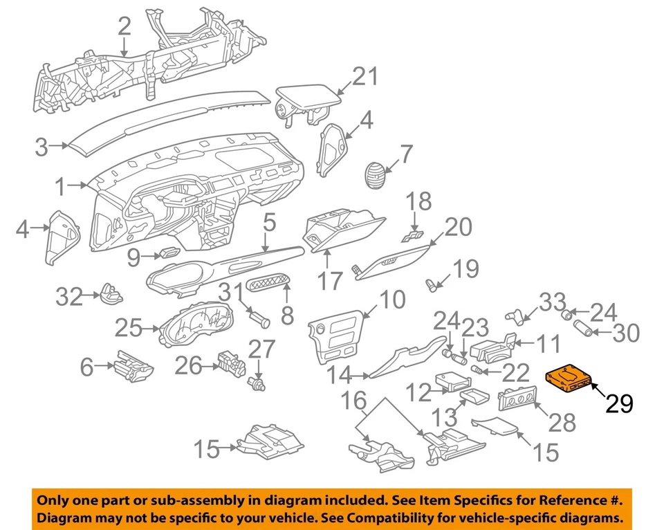 Used Body Control Module fits: 2001 Chevrolet Malibu Body Control BCM RH dash w/ - Image 3 of 4