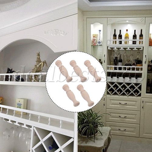 5x Unpainted Wood Baluster Spindles for DIY Home Decoration 2.83 Inch - Picture 14 of 15