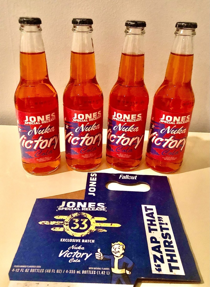 Jones Soda Fallout Special Release Nuka-Cola Victory 4 Pack Bottle