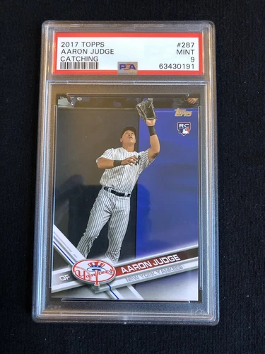 2017 Topps - Aaron Judge ROOKIE RC #287, Catching, PSA 9