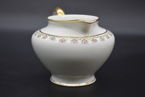 Chas Field Haviland CFA GDA Limoges CHF488 Floral Border Creamer and Sugar Set - Picture 9 of 12