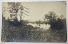 Camp Clearwaters Raymond Maine RPPC 1923 Portland The Distant Bay Bicknell Mfg