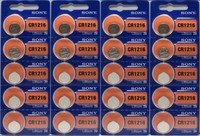 20 Sony Cr1216 1216 3v Lithium Coin Size Batteries on sale 20 Sony Cr1216 1216 3v Lithium Coin Size Batteries on sale