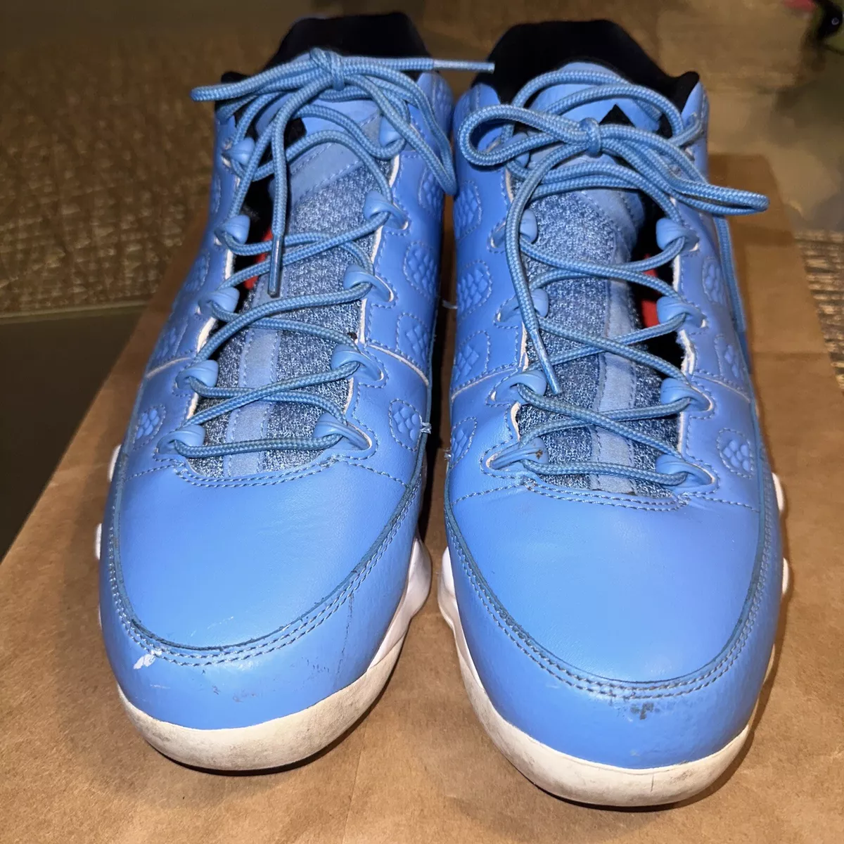 Air Jordan 9 Retro Low UNC University Blue 832822-401 size 9.5