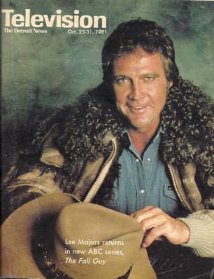 RARE 1981 LEE MAJORS TV TELEVISION GUIDE REGIONAL THE FALL GUY