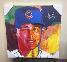 Anthony Rizzo Signed Steve Lappe 24X24 Canvas Beckett COA L2