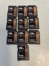 Lexar 128GB 667X Memory Cards Qty 10