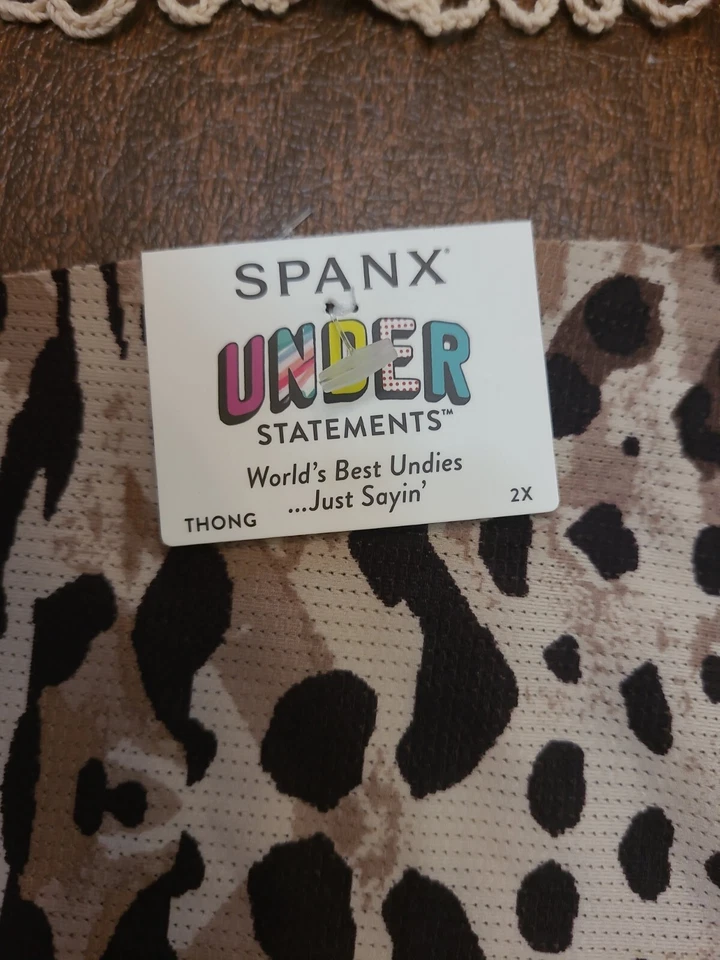 2X Panty Tanga SPANX UNDER Statement® Suave Transpirable SeXy ~ Nuevo con Etiquetas Foto 4 de 4