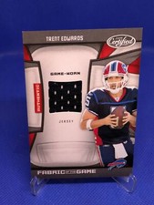 2010 Certified Fabric of the Game Football Card #144 Trent Edwards #86/99 (EX)