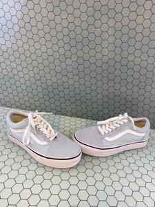 womens vans old skool baby blue