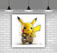 Pokemon Pikachu Patrice Murciano Canvas Wall Art Décor Framed Ready To Hang