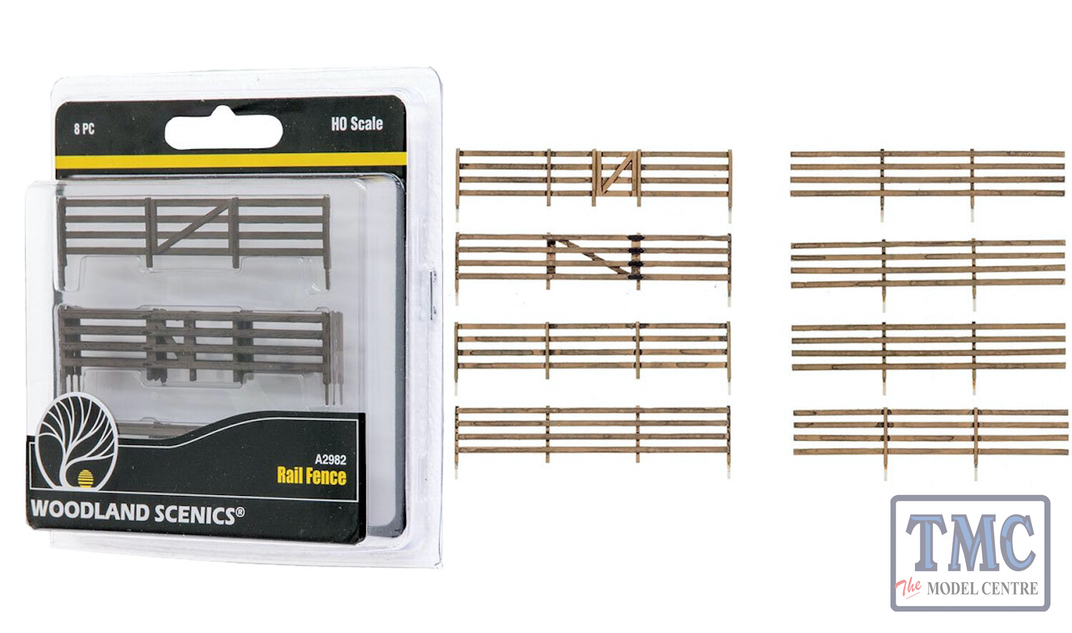 A2982 Woodland Scenics OO/HO Scale Board Fence