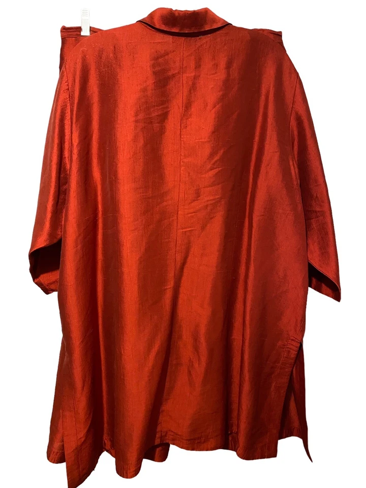 Lane Bryant VENEZIA 22w/24w mezcla de seda oxidada 3 piezas OUTFIT capris cami camisa 3x Foto 4 de 4