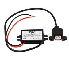 DC 12V to 5V 3A 15W Type A USB Output Power Adapter DC Converter Module-