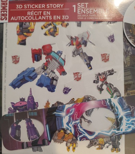 3D Effect Sticker Story Set Transformers Glasses 30 Stickers 3 Backgrounds - Picture 6 of 6