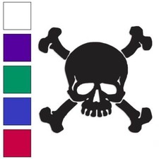 Skull Crossbones Pirate, Vinyl Decal Sticker, Multiple Colors  Sizes 991