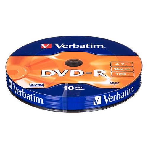 Verbatim Cd-R 700MB Dvd-R 4.7GB DVD+R DVD+RW 16x Tower 10-50 Units - Picture 5 of 16