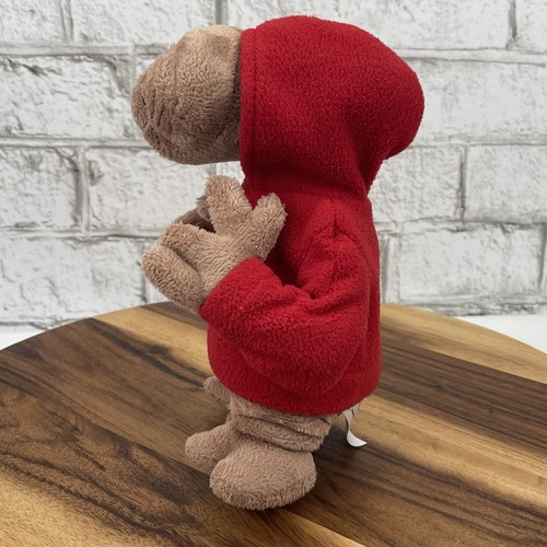 Universal Studios E.T. Red Fleece Hoodie Pellet Stuffed 9" Plush Toy #723910 - Picture 5 of 13