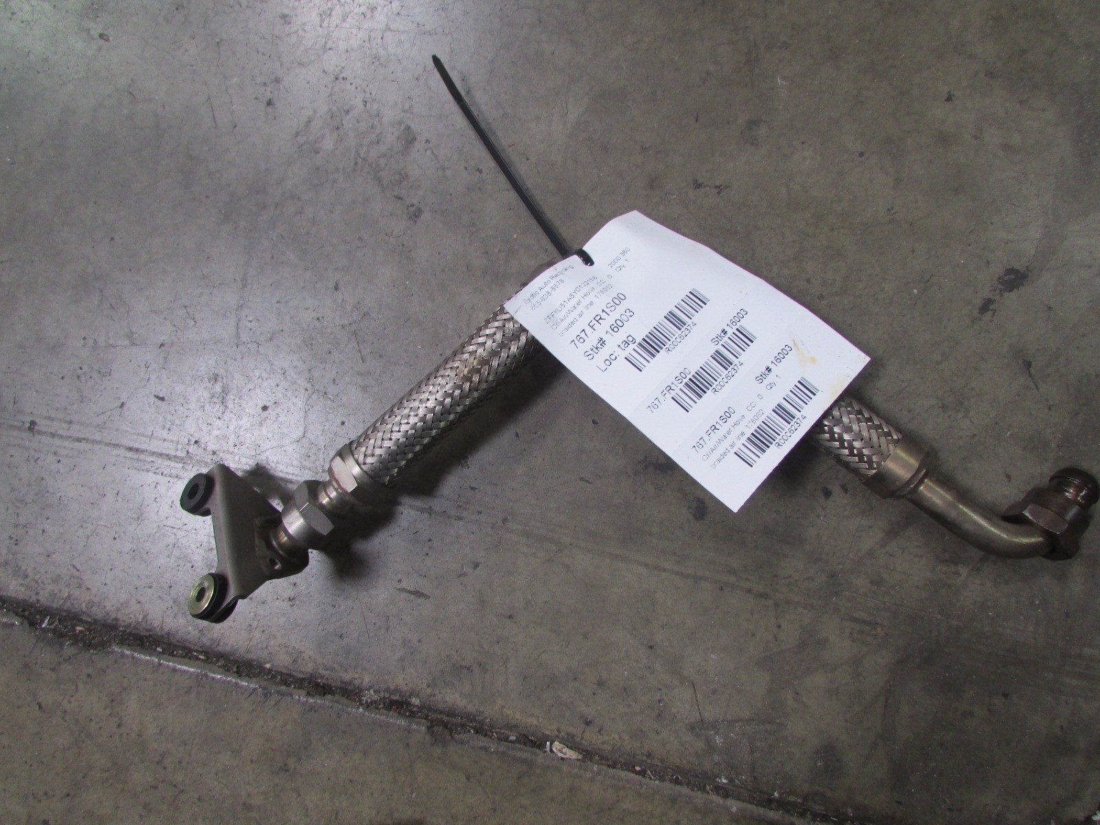 Ferrari 360, Braided Air Line, Connection Pipe, Used, P/N 178062