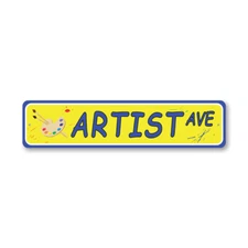 Artist Street Metal Sign