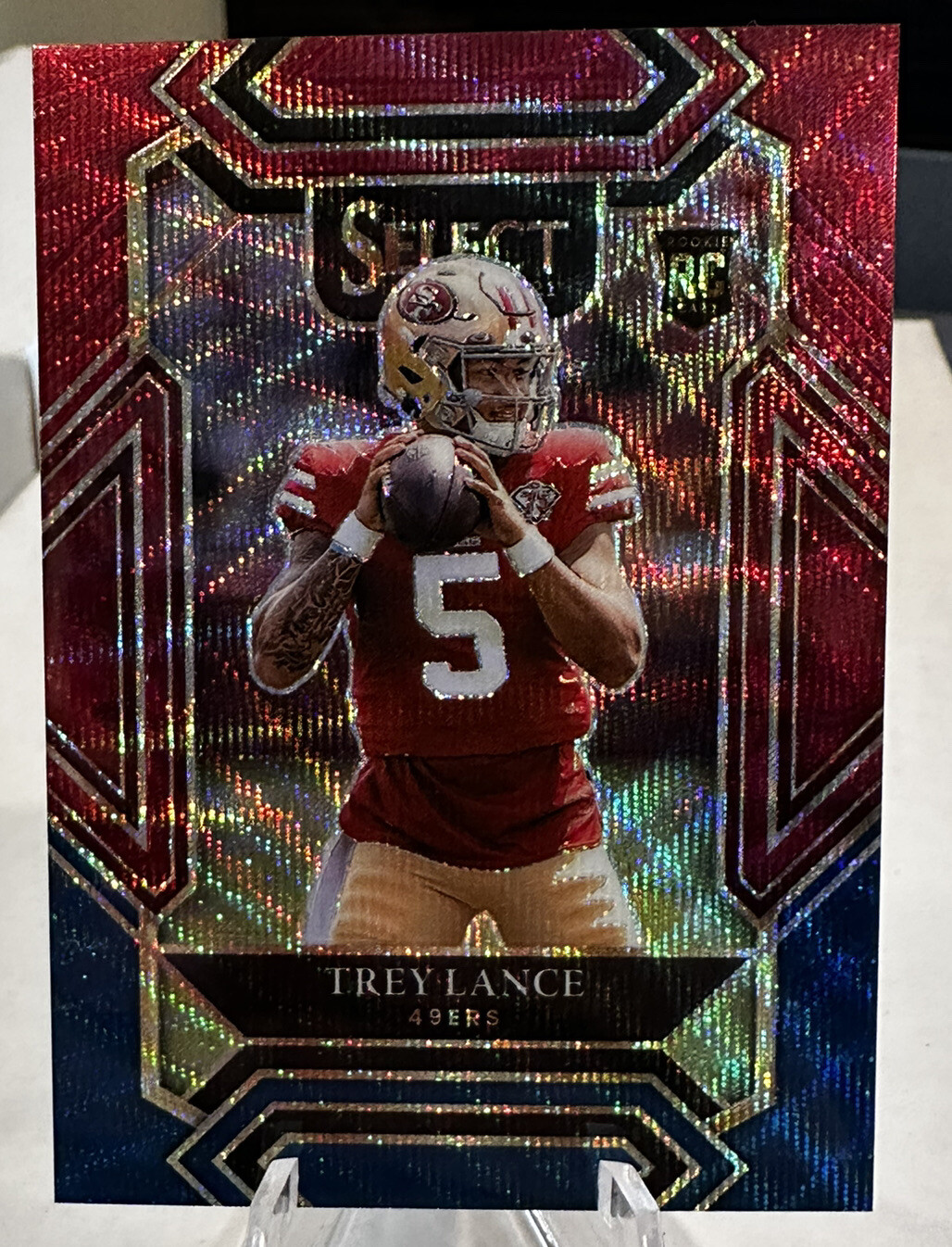 2021 Select Trey Lance Club Level Tri Color Prizm Rookie RC #/149 Super Clean🔥
