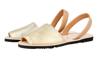 PRADA Leder Slides Mules Peep Toe Sandalen 1X739F Platino Gold NEU -  41 UK 8
