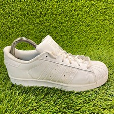 Adidas Originals Superstar Boys Size 4.5Y White Walking Casual Shoes Sneakers