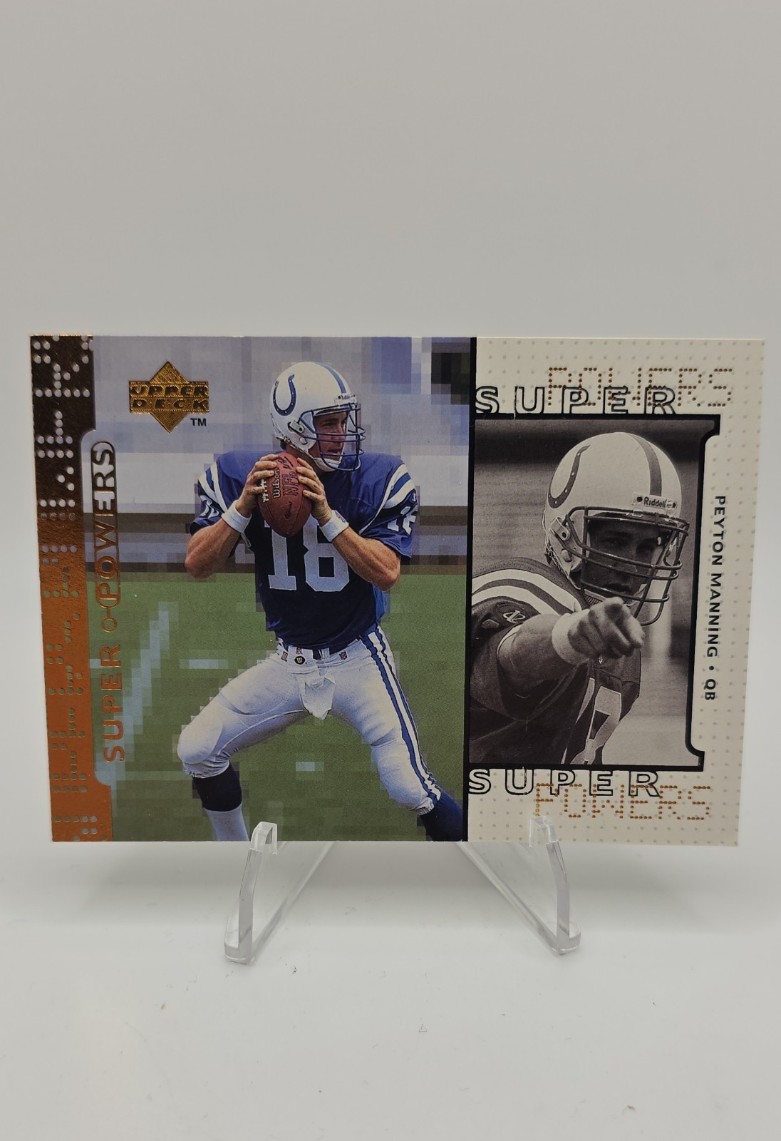 1998 Upper Deck - Super Powers Peyton Manning #S16 (RC)