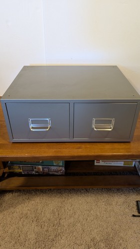 Vintage Steel Index Card Cabinet