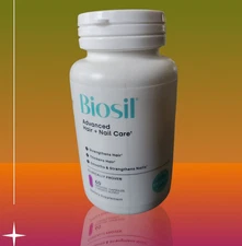 BioSil Advanced 2 in 1 Hair Nail Care ch-OSA collagen Biotin 60 Caps Vegan 07/27