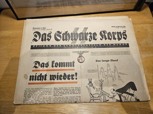 WW2 Period German Newspaper FEBUARY 1941 HEIGHT OF THE WAR