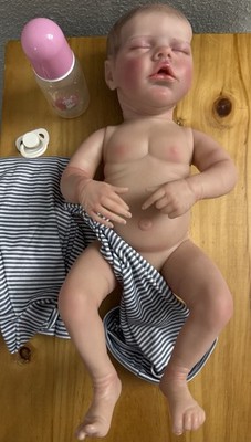 MIAIO 18  Reborn Silicone Body Girl Newborn Doll Excellent