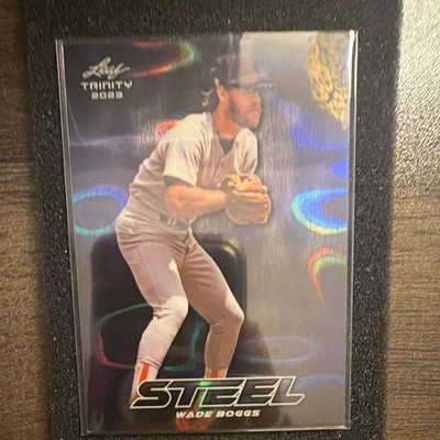 Leaf 2023 Trinity Mega Box Steel Wade Boggs Insert #S-80 Serial 65/99