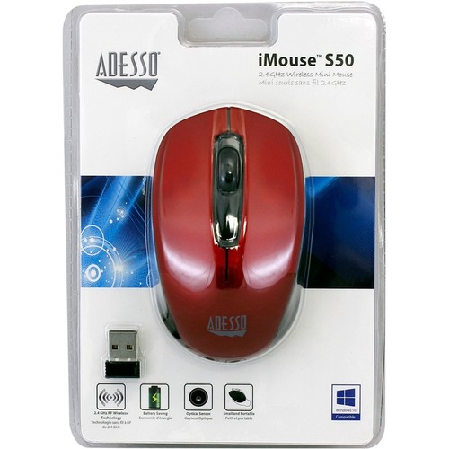 Adesso iMouse S50R 2.4GHz Wireless Mini Mouse - Picture 4 of 7