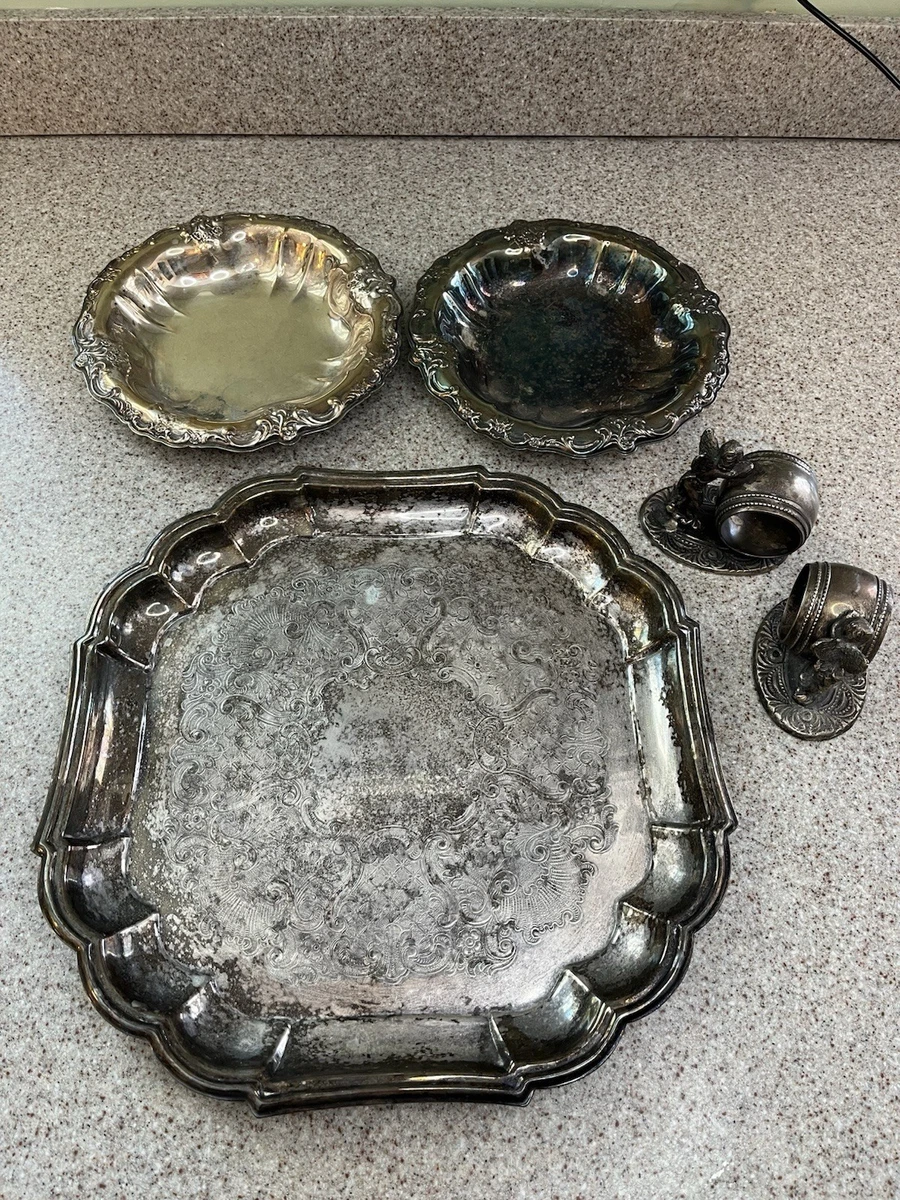 Gorham Heritage In Antique Us Silver-Plated Platters & Trays for