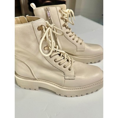 Sam Edelman cream lace-up boots size 9.5 Never worn really nice pair of boots!
