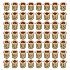 58Pcs Threaded Inserts Nuts, M5x10mm Hex Socket Drive Nut Inserts for Wood