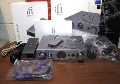 iFi PRO iDSD DAC/PREAMP/STREAMER & ELITE iPOWER SUPPLY in boxes