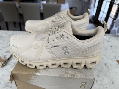 Size 7 - ON Cloud 6 Waterproof Pearl Cream Women s 
