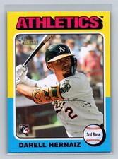 2024 Topps Herritage High Number #670 Darell Hernaiz RC MLB Oakland Athletics