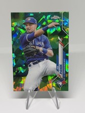 2020 Topps Chrome Green Sapphire Joe Panik Blue Jays #U-221 /45