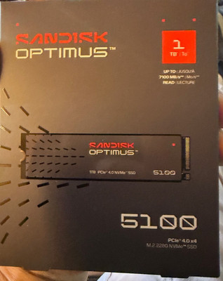 SanDisk Optimus 5100 M.2 2280 PCIe 4.0 NVMe SSD 1TB High Performance NEW FREE SH