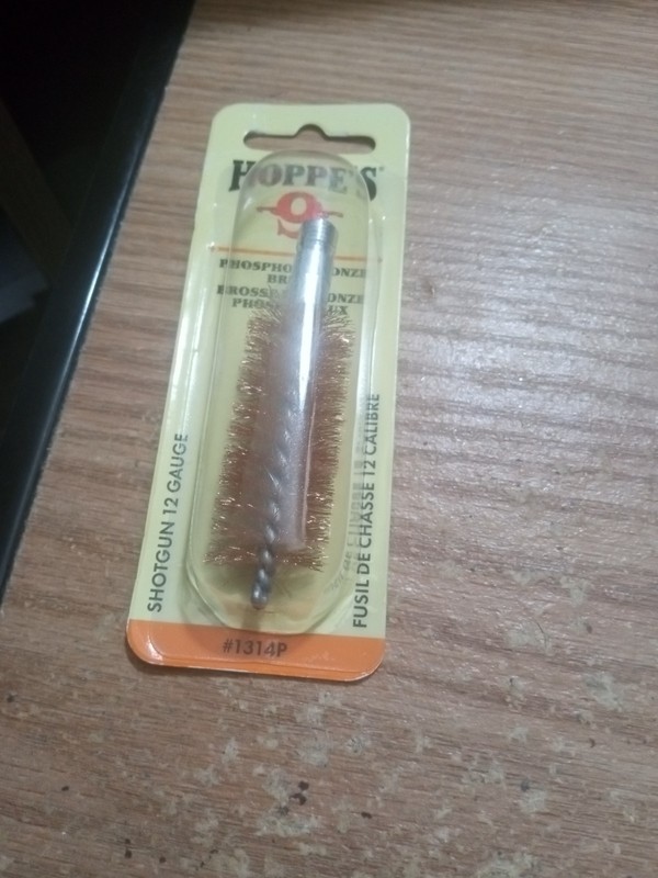 Hoppes 12 Ga. Gun Cleaning Brush 87156 Hoppes 87156 026285513837 Phosphor Bronze