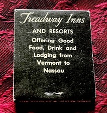 TREADWAY INNS AND RESORTS Vintage Matchbook UNSTRUCK