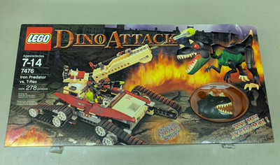 LEGO Dino Attack 7476 Iron Predator vs. T-Rex NEW! RARE! Tank